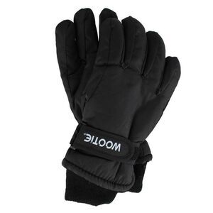 CTM Kids' Solid Color Winter Ski Glove with Wrist Strap by Wootie